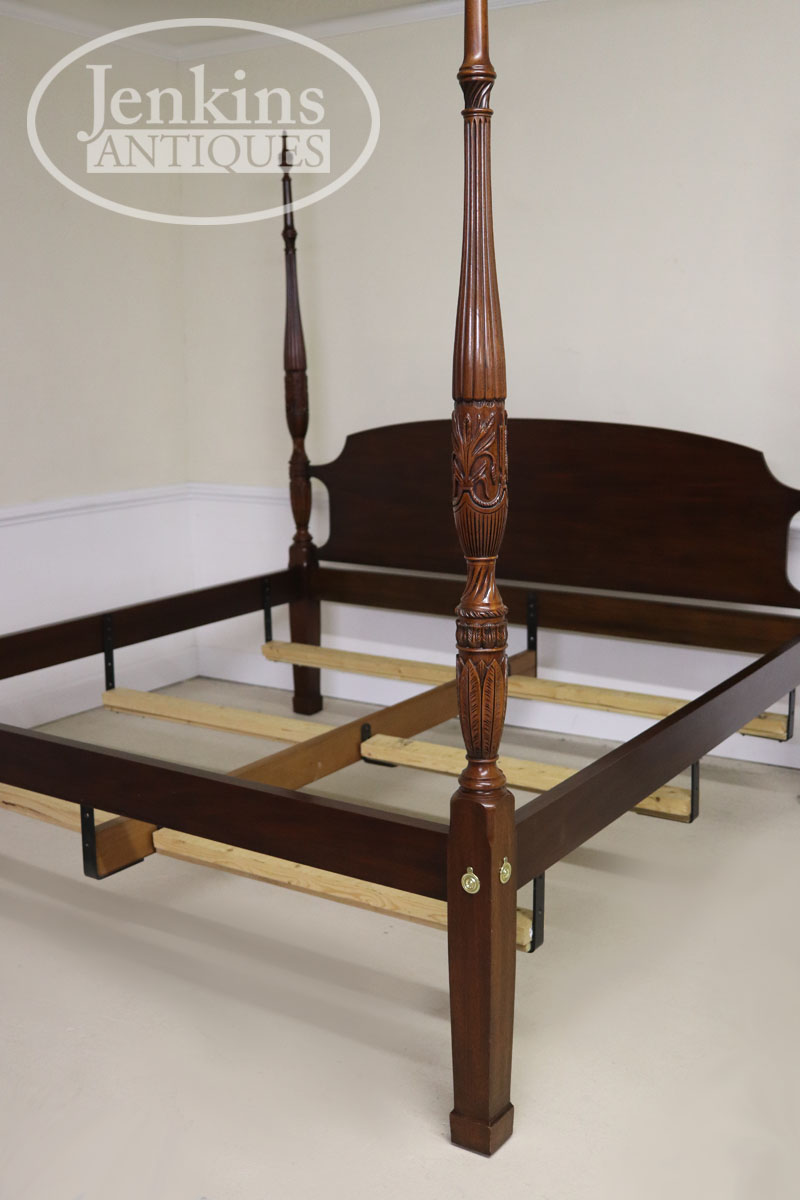 Henkel Harris Gany Rice Carved King Size Bed